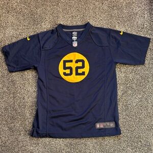 NEW! Nike NFL Green Bay Packers Clay Matthews Navy Blue On-Field Jersey- YL
